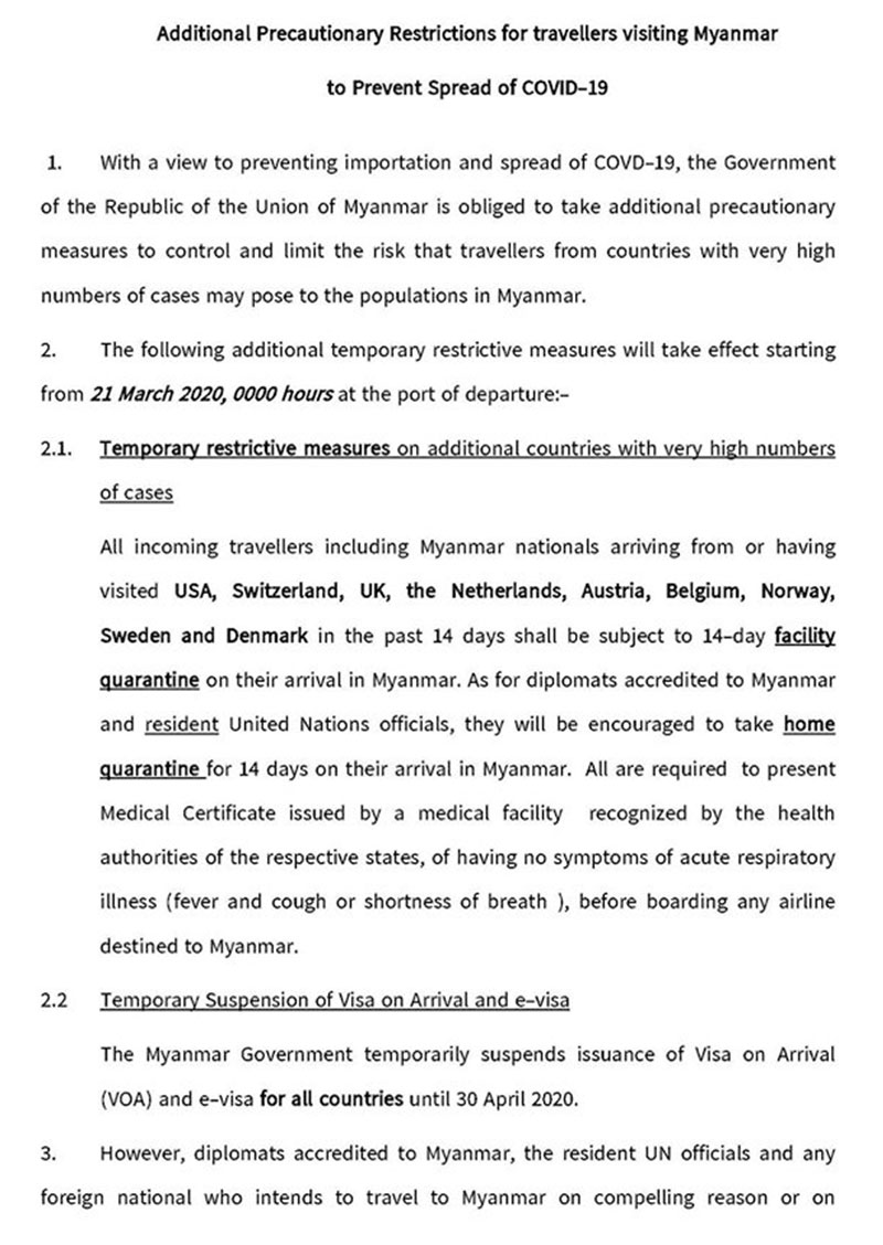 additional restrictions for travellers to myanmar eng 01